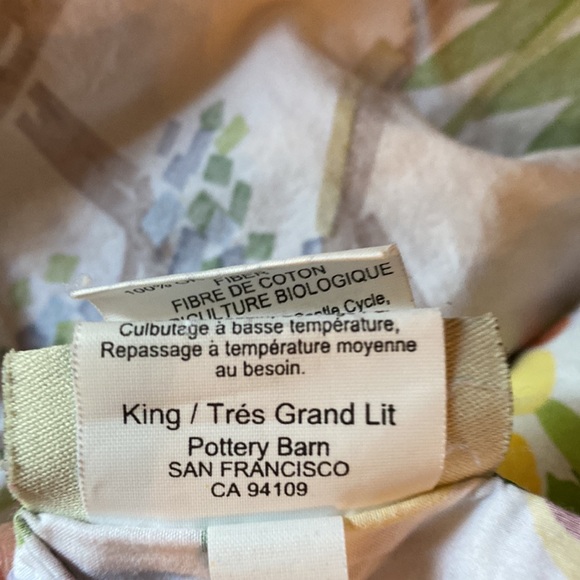 Pottery Barn Colorful Floral Duvet Cover - Picture 4 of 4